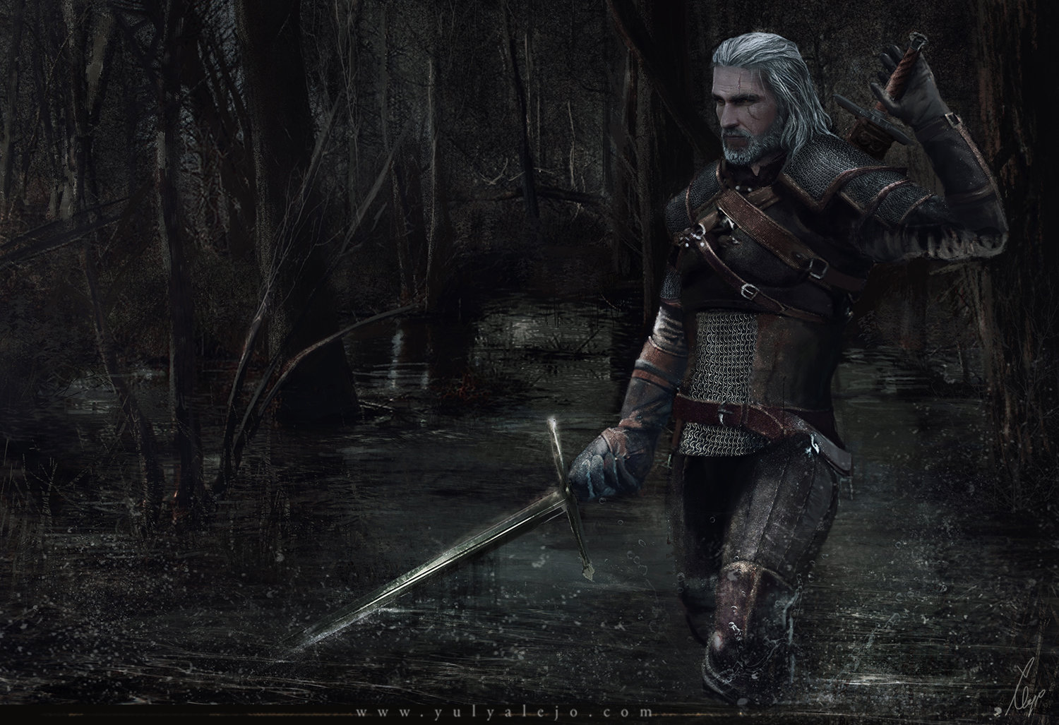 Witcher 3 Geralt Art